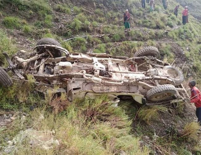 रुकुम पश्चिममा जिप दुर्घटना, ५ जनाको अवस्था चिन्ताजनक