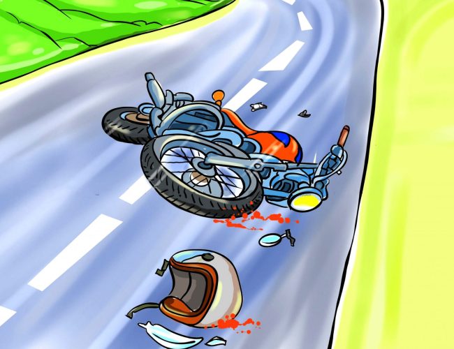 पोखरा मोटरसाइकल दुर्घटनाः काठमाडौंका एक युवाको मृत्यु, एक घाइते