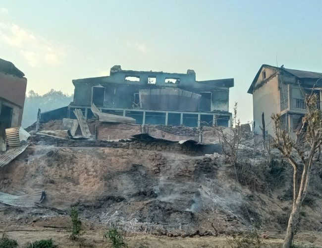 पाल्पामा एक महिनाको अवधिमा पाँच सय वढी स्थानमा आगलागीका घटना