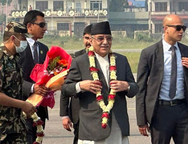 चार दिने भारत भ्रमण पूरा गरी प्रधानमन्त्री प्रचण्ड आज स्वदेश फर्किदै