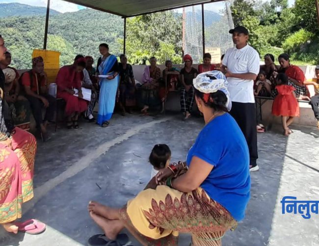 भयरिखर्कमा स्वास्थ्य शिक्षा तथा अन्तरक्रिया कार्यक्रम