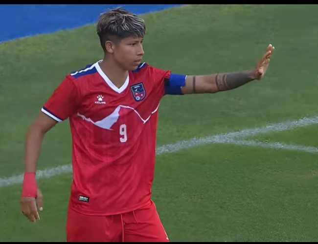 GOAL !!! साबित्रा भण्डारीले नेपालका लागि १ गोल फर्काएकि छन् ।