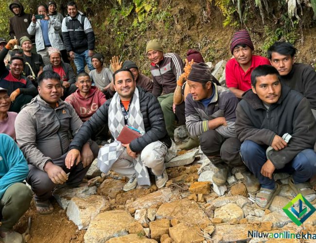 रास्वपाको अभियान तीव्र, पाण्डखानीमा मतदातासँग सोम शर्माको संवाद