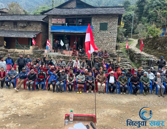 सडक र स्थानीय उत्पादनलाई प्राथमिकतामा राख्ने प्रतिबद्धता सहित कांग्रेसको प्रचार