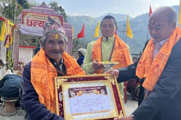 गलकोट नगरपालिका वडा नं. १० पाण्डवखानी सुनपानीस्थित शिवालय मन्दिर को पुनःनिर्माण कार्य सम्पन्न