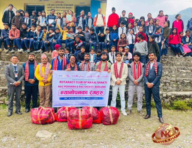 खरूवा माविमा “न्यानोपनका रङहरू” कार्यक्रममार्फत न्यानो कपडा वितरण